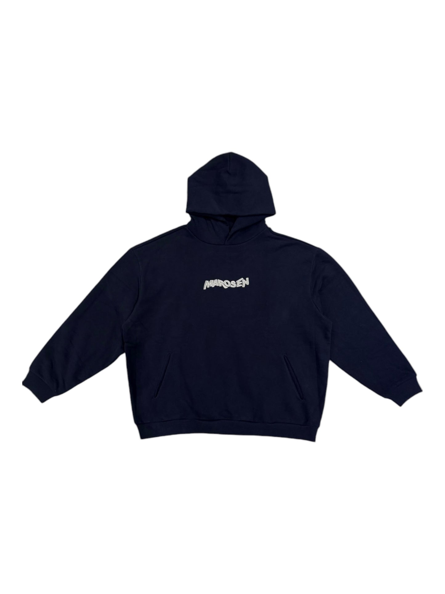 Navy Stapel Hoodie